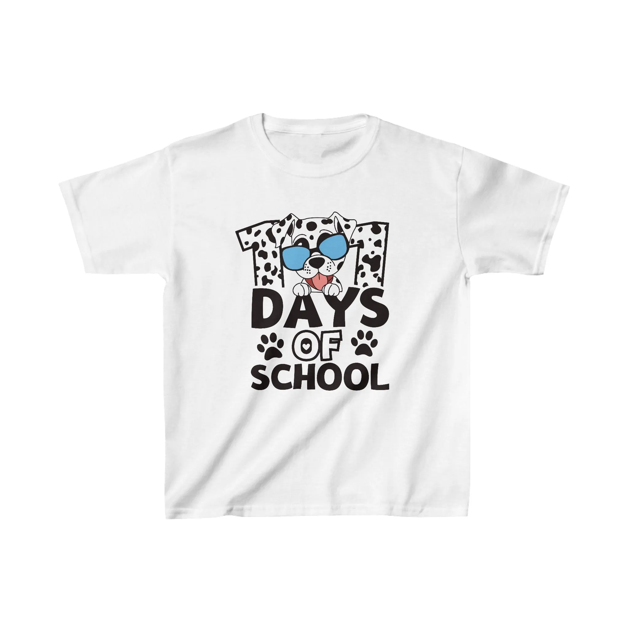 101 Days of School Shirt  Celebrate Milestones in Style! - Dalmation - Kids Heavy Cotton Tee