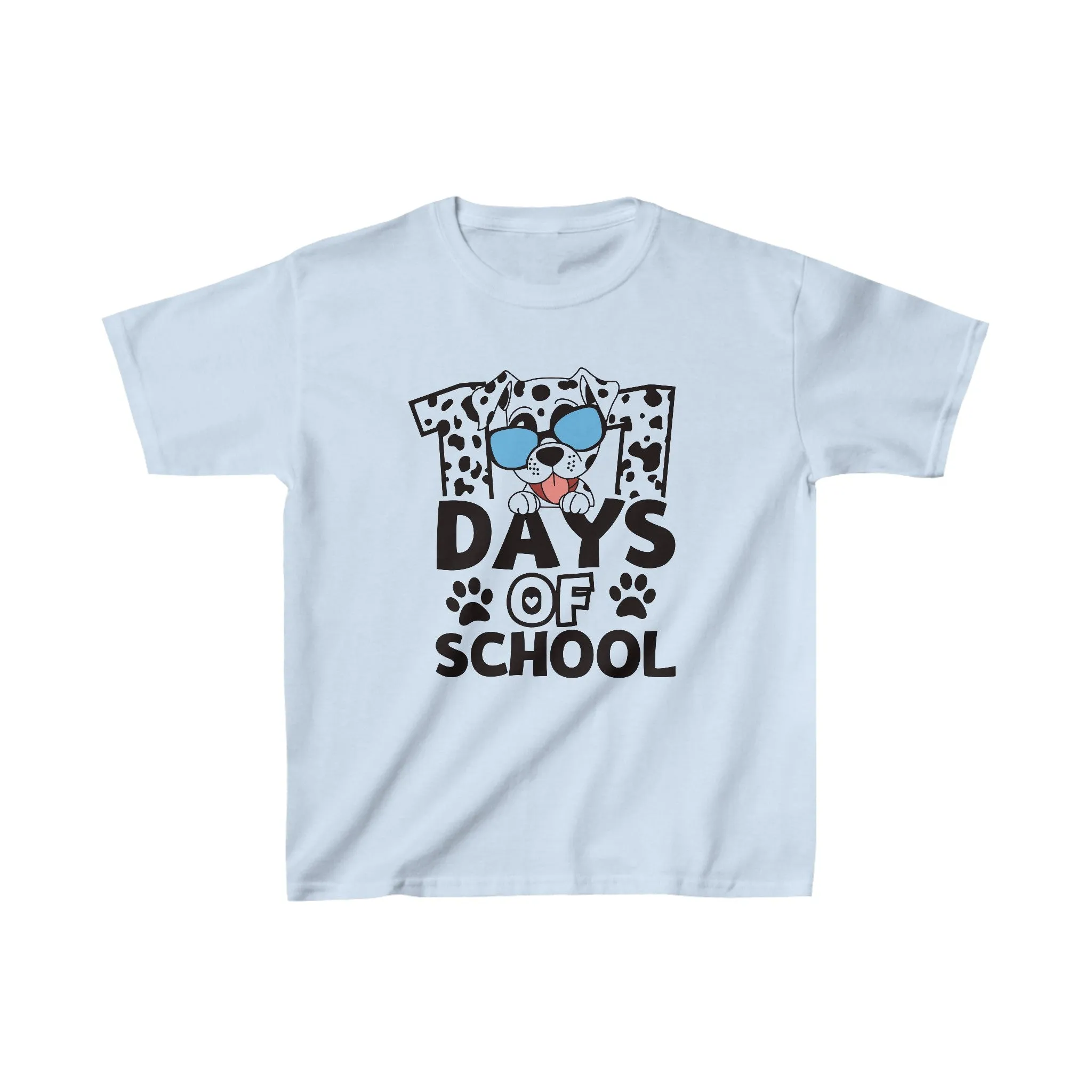 101 Days of School Shirt  Celebrate Milestones in Style! - Dalmation - Kids Heavy Cotton Tee