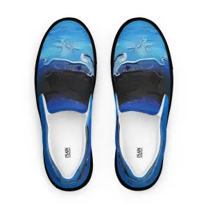 A Drop In The Ocean - Womens Slip-On Canvas Shoes