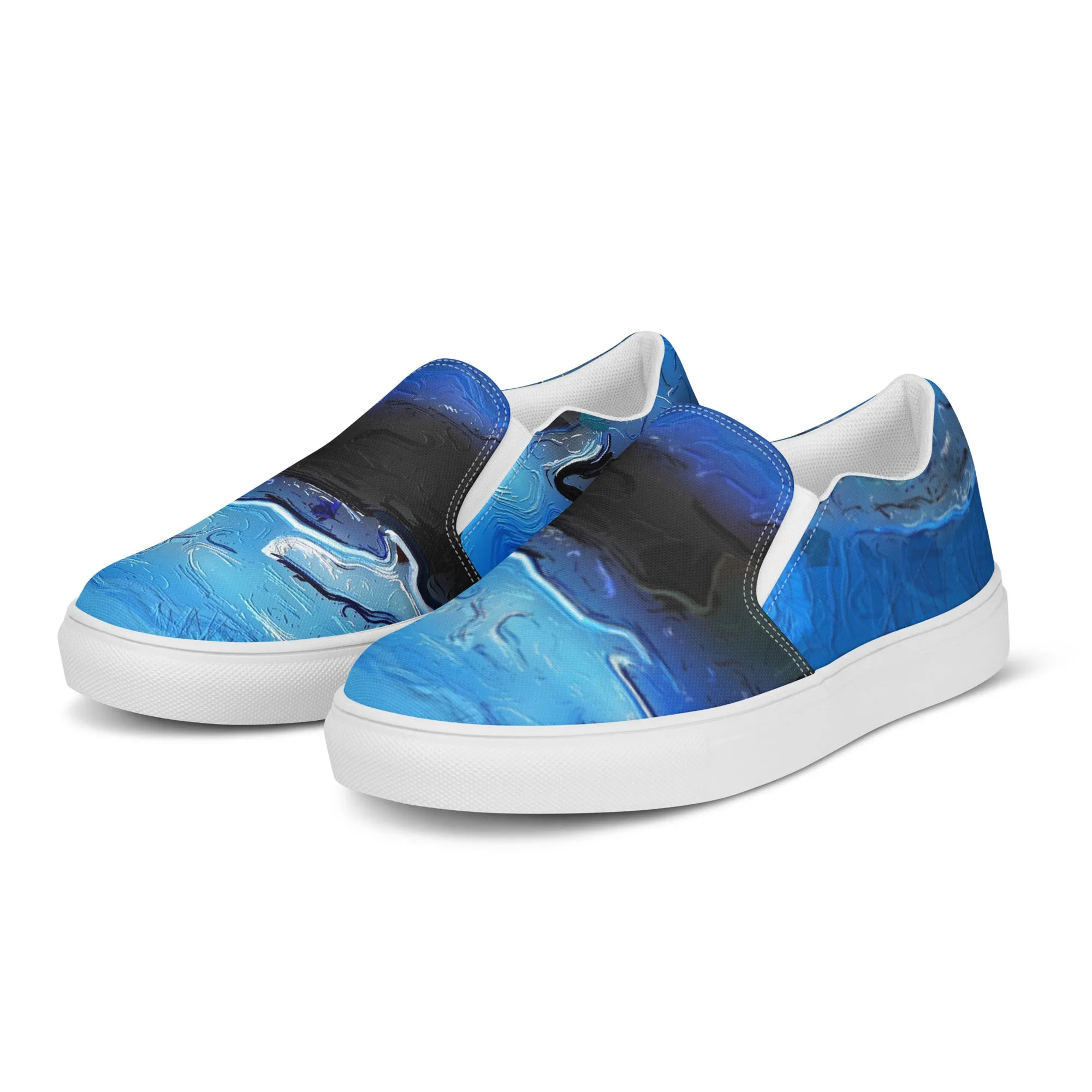 A Drop In The Ocean - Womens Slip-On Canvas Shoes