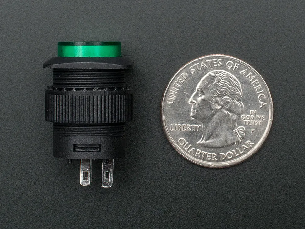 Adafruit 16mm Illuminated Pushbutton - Various Colours