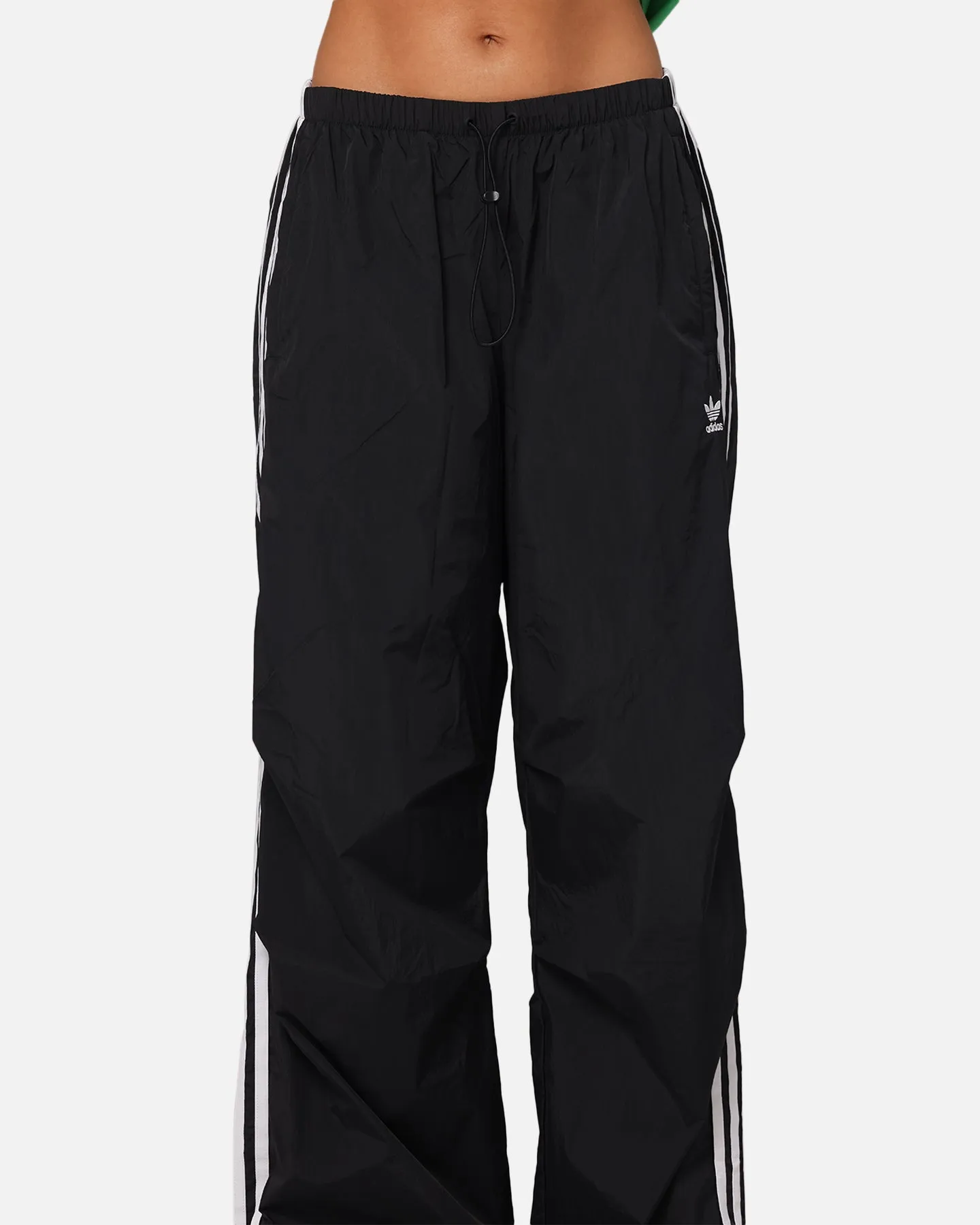 Adidas Women's 3-Stripes Parachute Pants Black