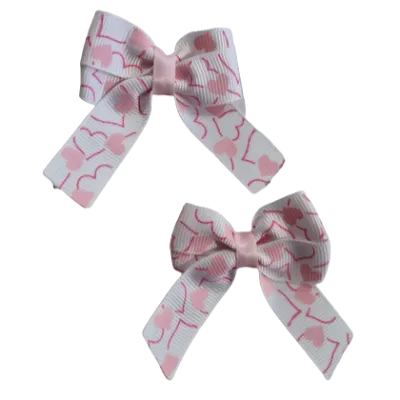 Amore Hair Bow - Love Hearts