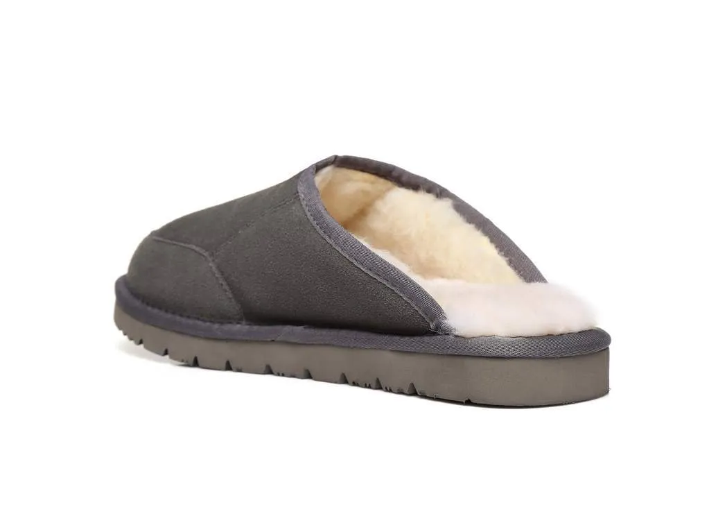 Australian Shepherd UGG® Slippers, Australian Genuine Sheepskin,Mens Bred Scuffs#15563