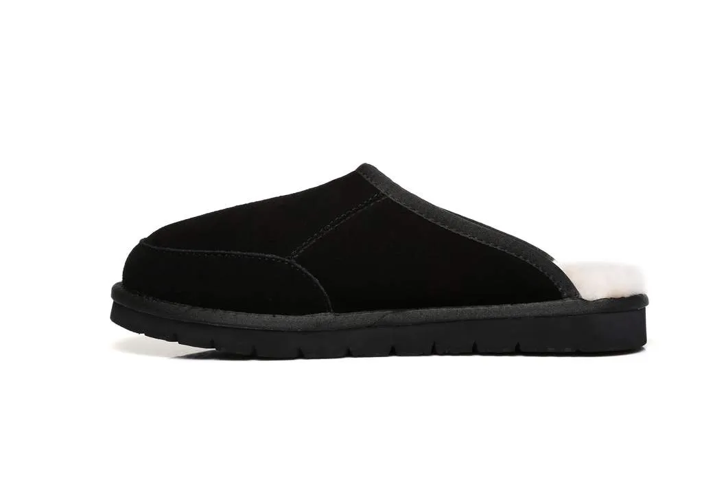 Australian Shepherd UGG® Slippers, Australian Genuine Sheepskin,Mens Bred Scuffs#15563
