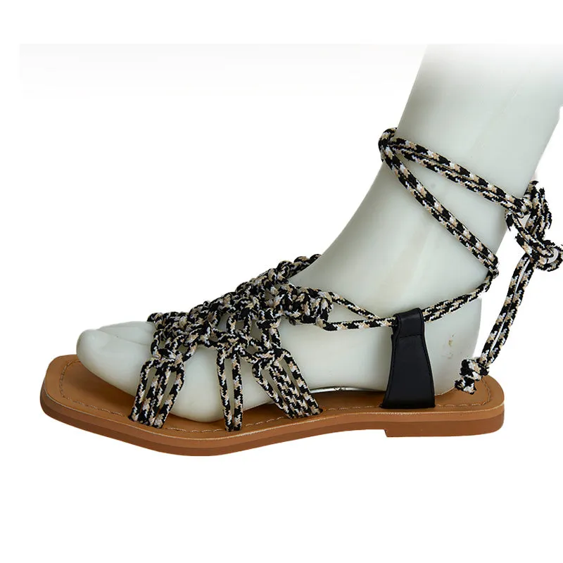 Bahama Wrap Sandal - Black Multi