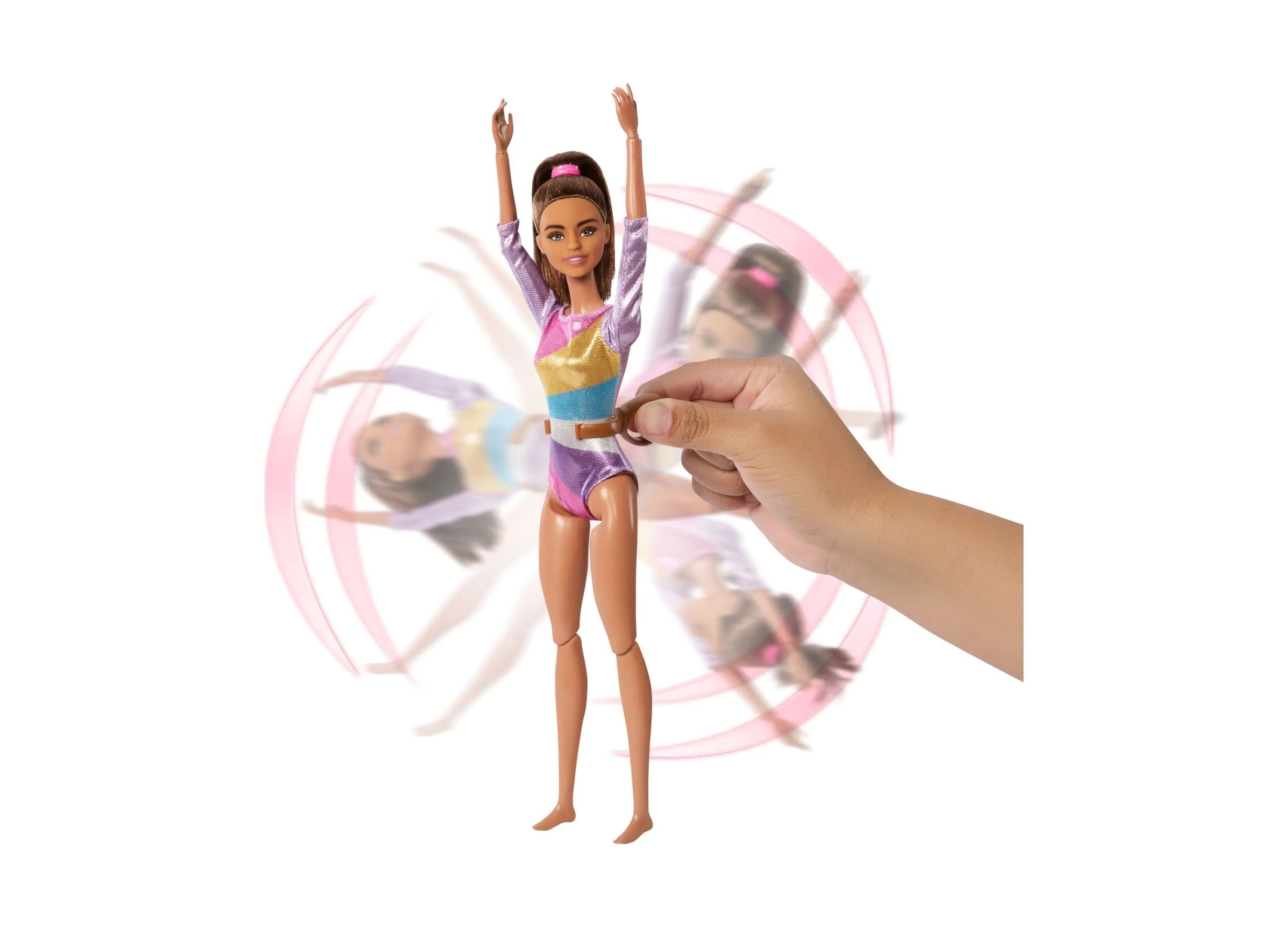 Barbie Gymnastics Play Set - Brunette Fashion Doll with Balance Beam and Accessories