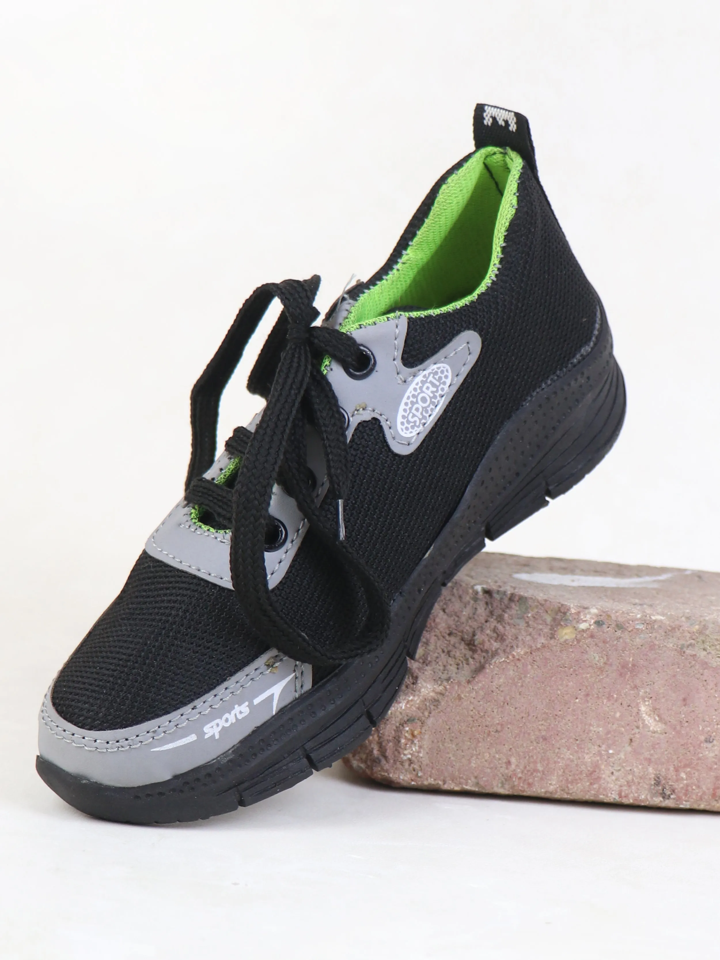 BS52 Boys Jogger Shoes 8Yrs - 17Yrs Black