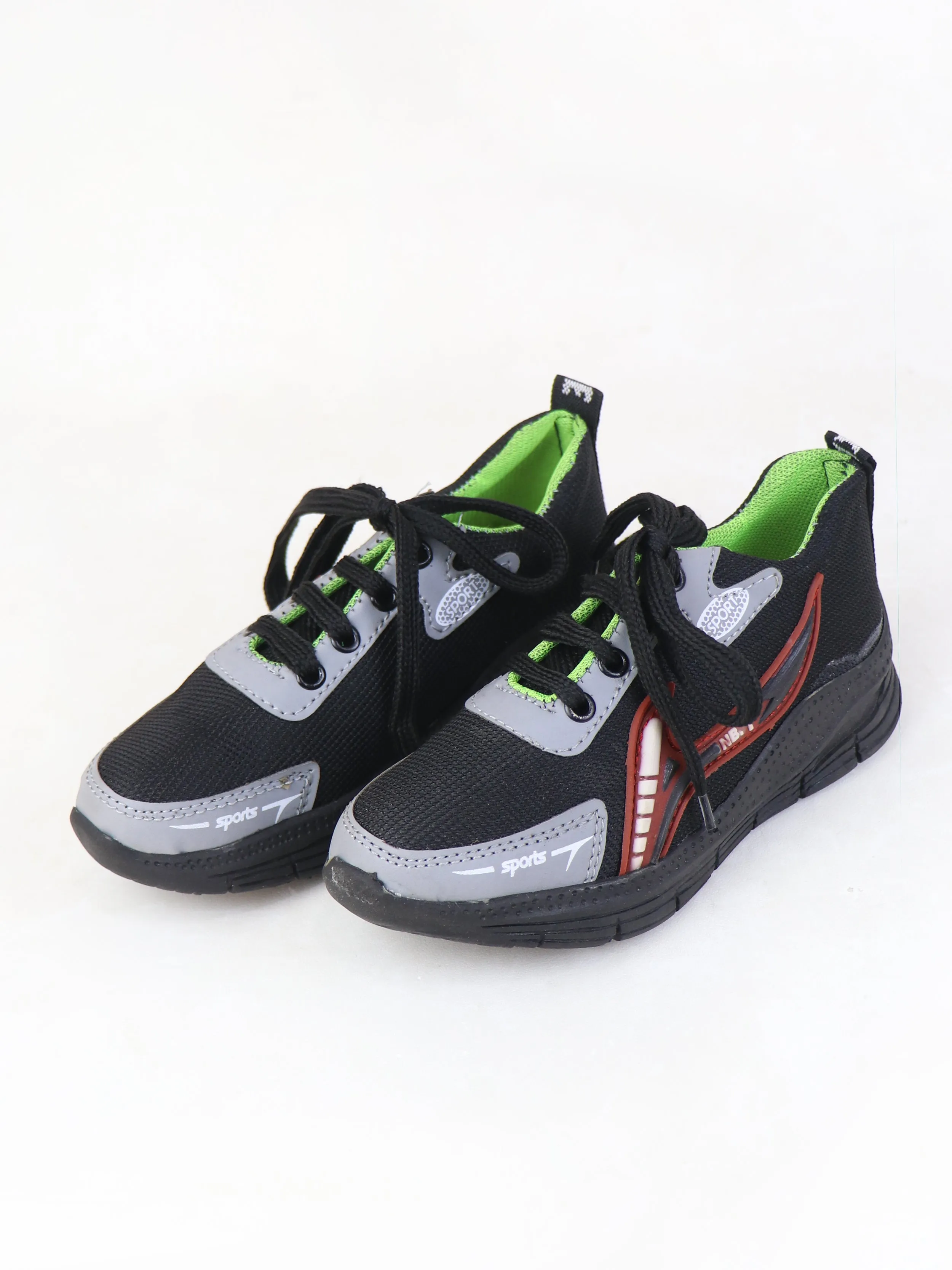 BS52 Boys Jogger Shoes 8Yrs - 17Yrs Black