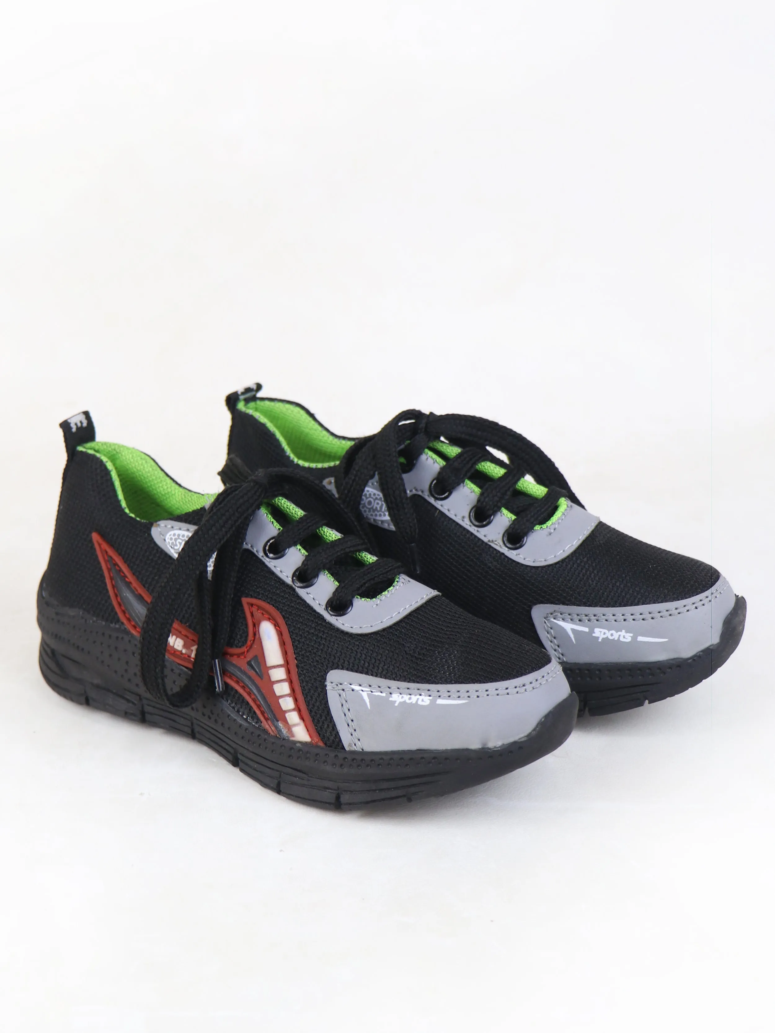 BS52 Boys Jogger Shoes 8Yrs - 17Yrs Black
