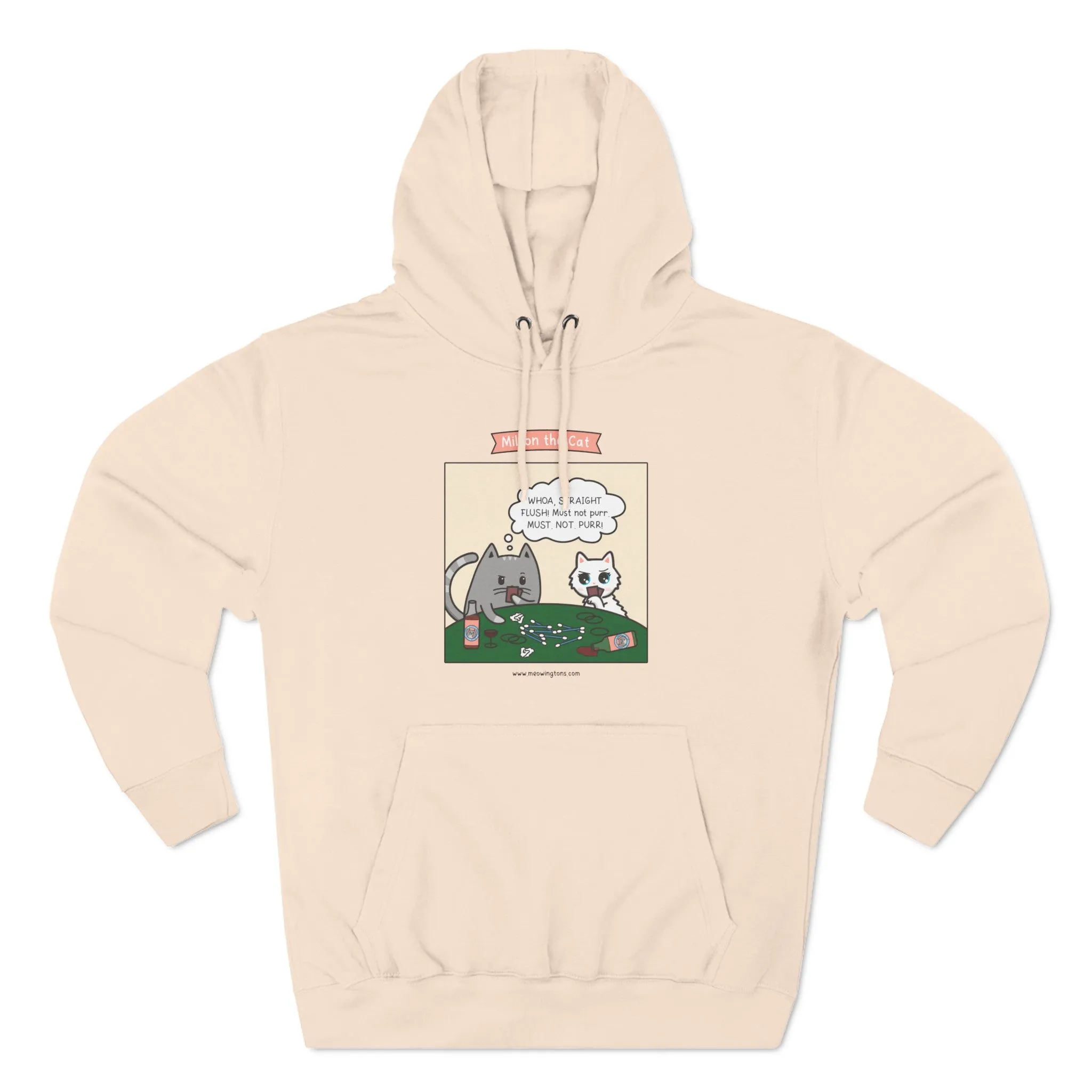 Cat Poker Comic Hoodie