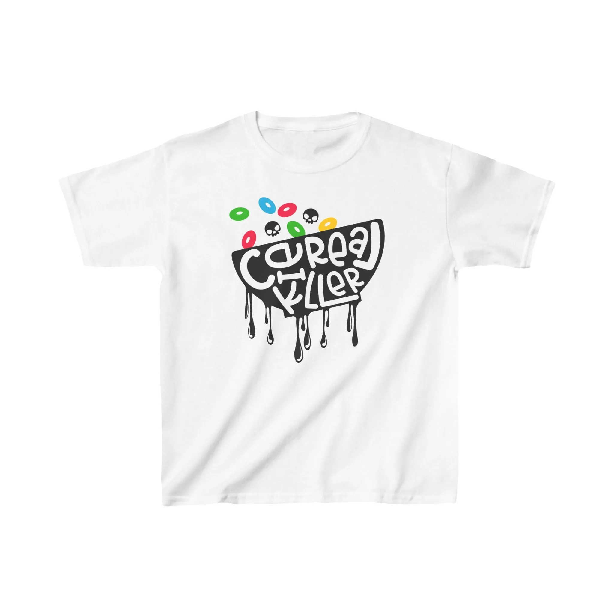 Cereal Killer Tee  Fruity Skull Edition - Halloween T-Shirt - Kids Tee