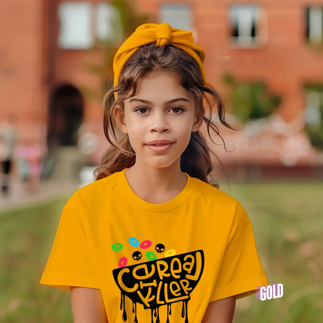 Cereal Killer Tee  Fruity Skull Edition - Halloween T-Shirt - Kids Tee