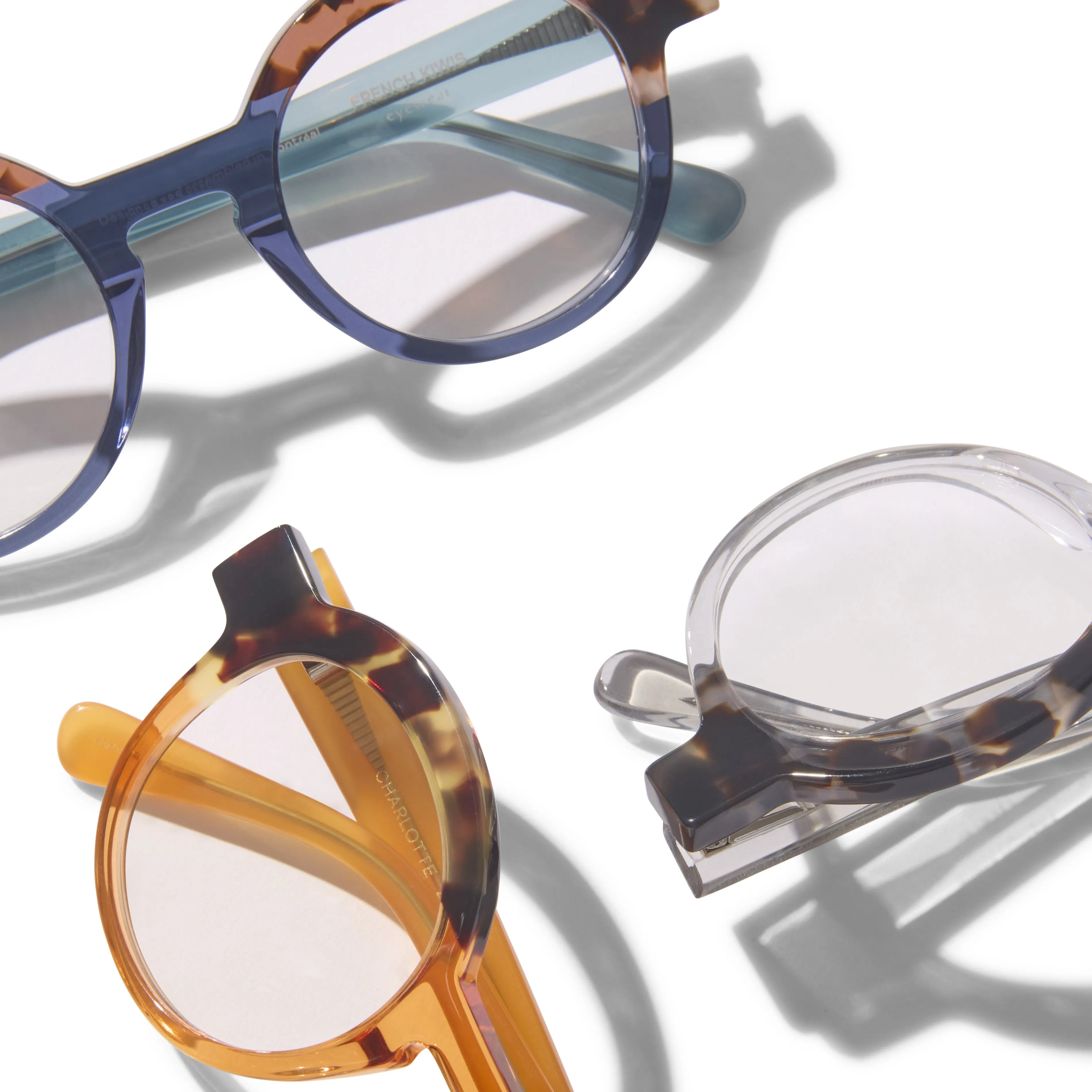 Charlotte Blue Light Cyan & Light Tortoise