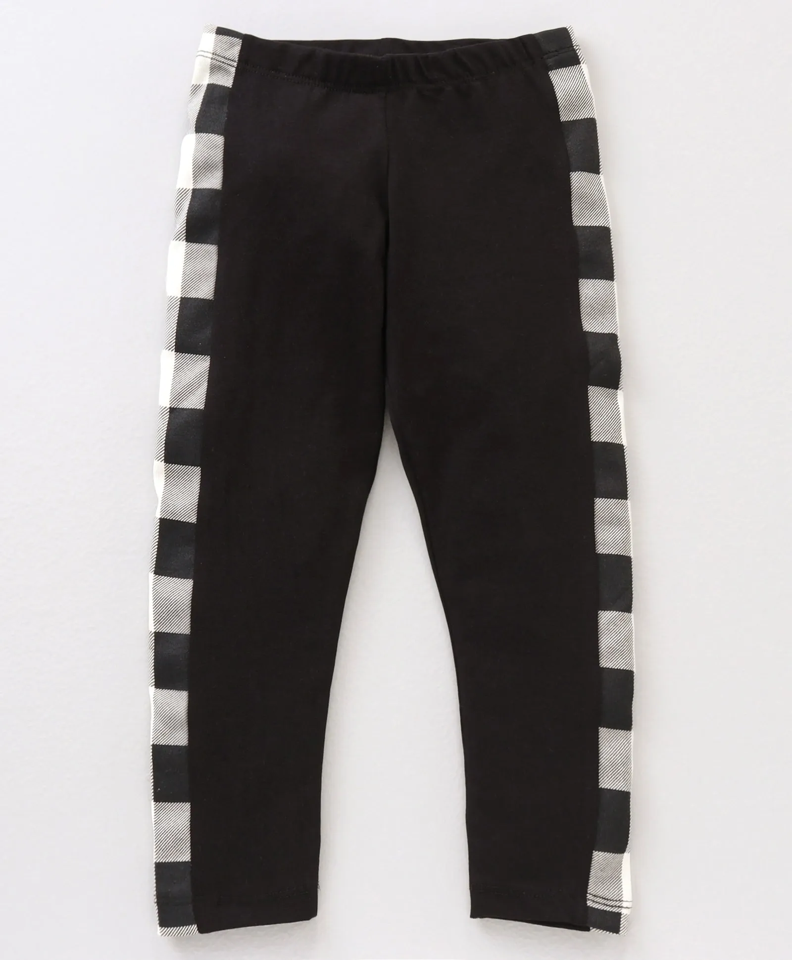 Checkered Color Block Top Leggings Set