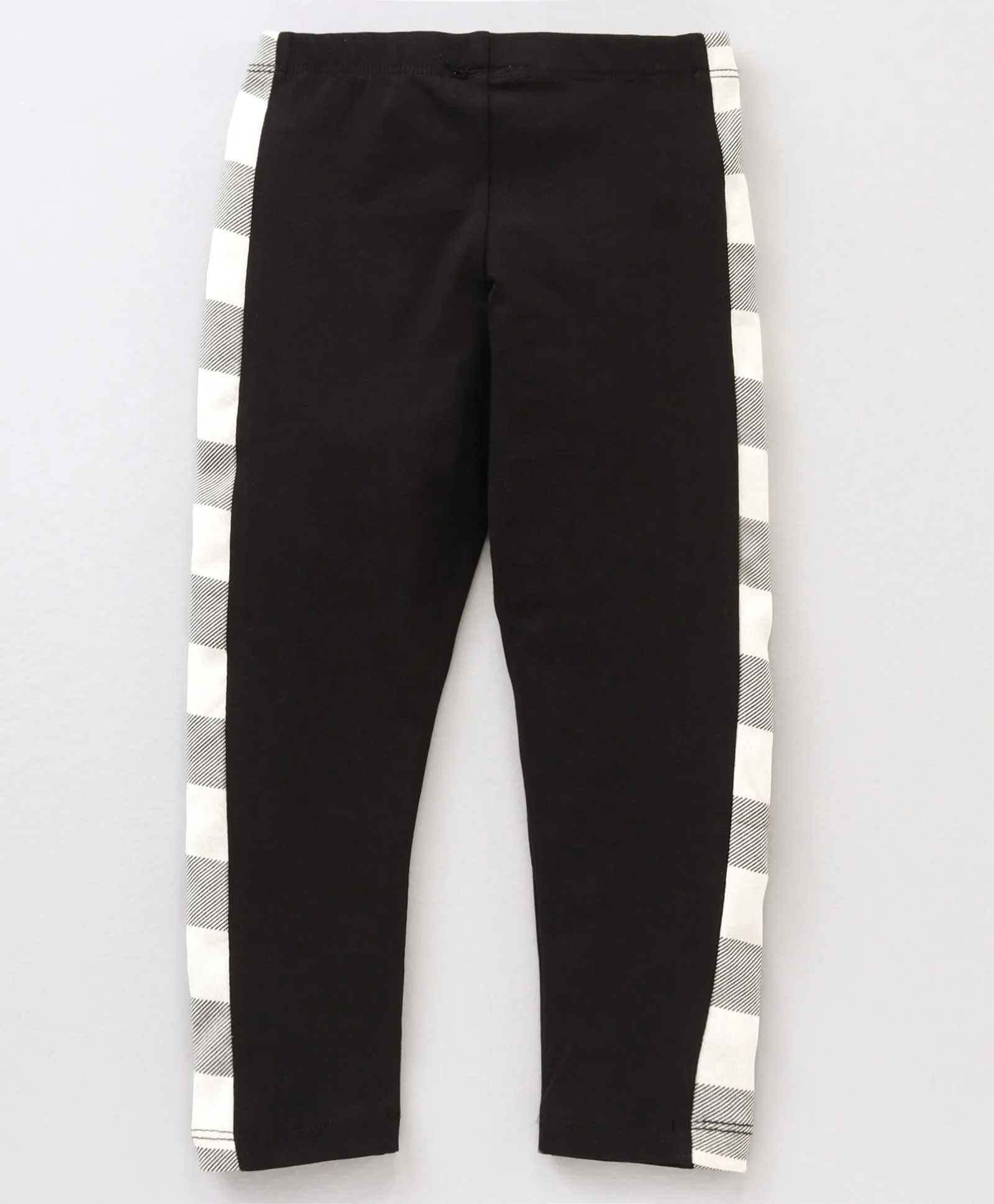 Checkered Color Block Top Leggings Set