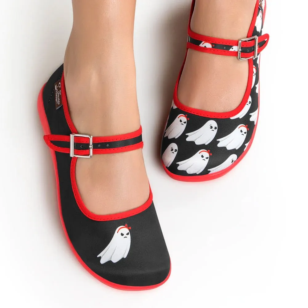 Chocolaticas® GHOST LOVE Women's Mary Jane Flat