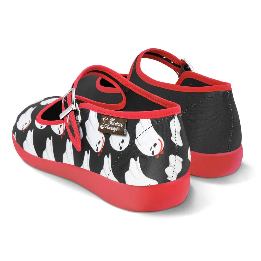 Chocolaticas® GHOST LOVE Women's Mary Jane Flat