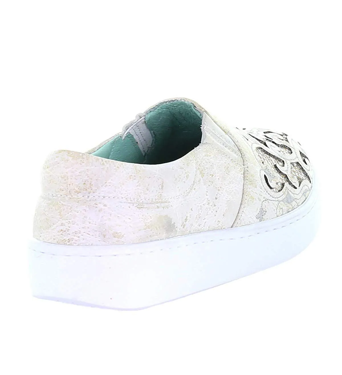 Corral Boots Women's Floral Embroidered Glitter Inlay Sneaker