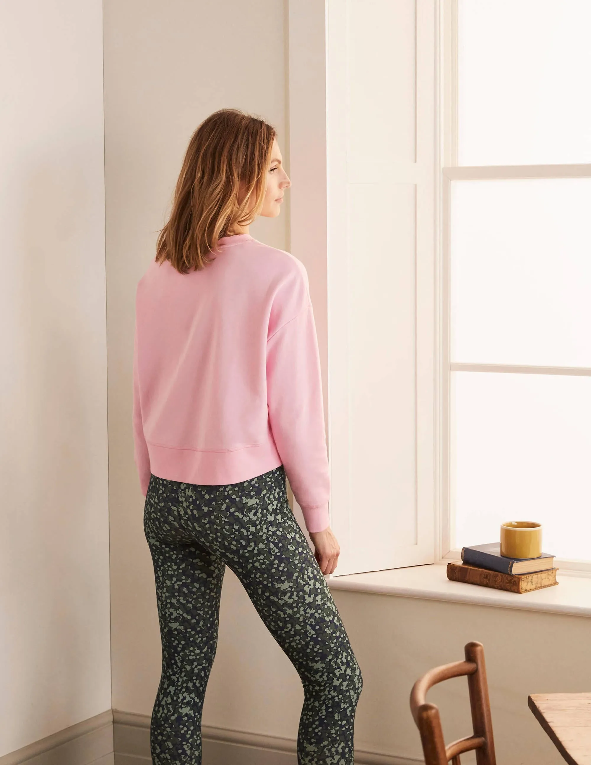 Cropped Sweatshirt-Spring Blossom