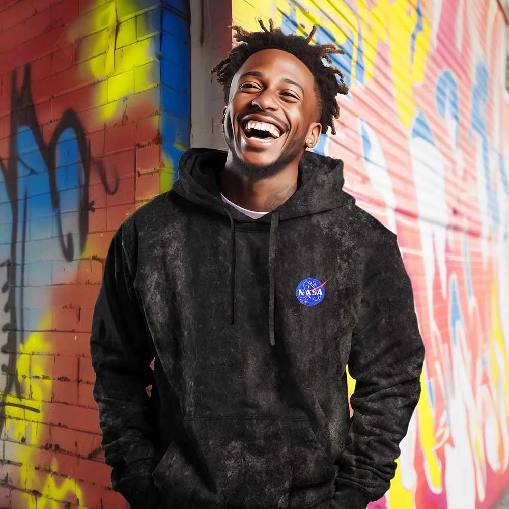 Dalix NASA Midweight Fleece Washed Hoodie