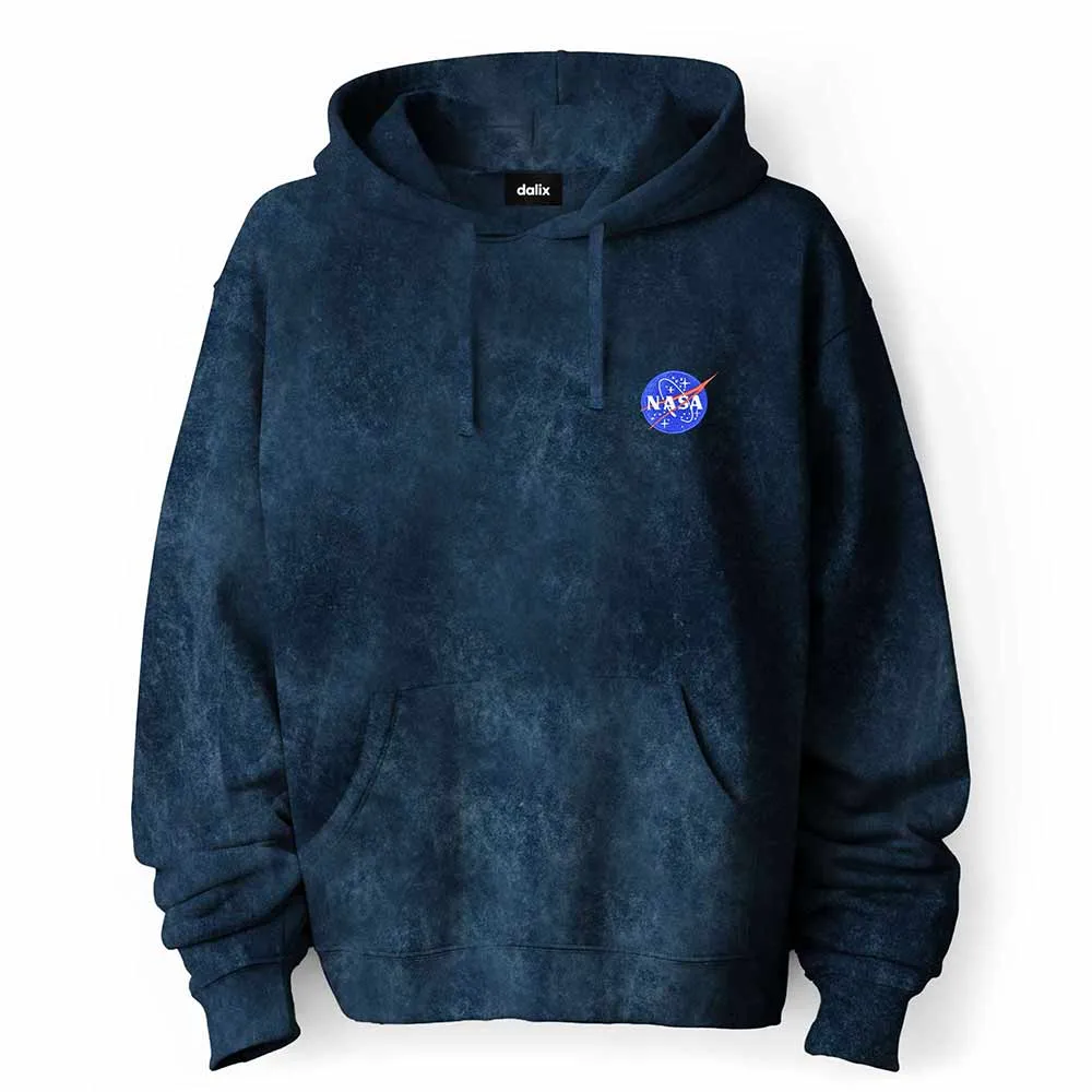 Dalix NASA Midweight Fleece Washed Hoodie