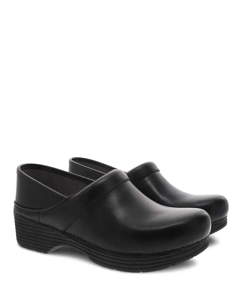 Dansko Women's LT Pro Leather Clogs- Black