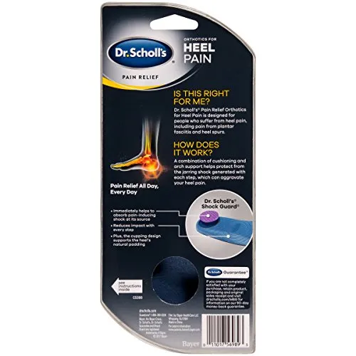 Dr. Scholl’s Pain Relief Orthotics for Heel for Men, 1 Pair, Size 8-12