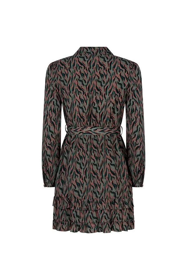 Dress Emani - Groen Dessin