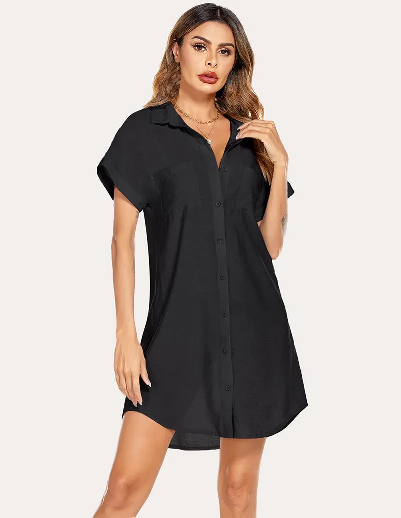 Ekouaer Shirt Dress (US Only)