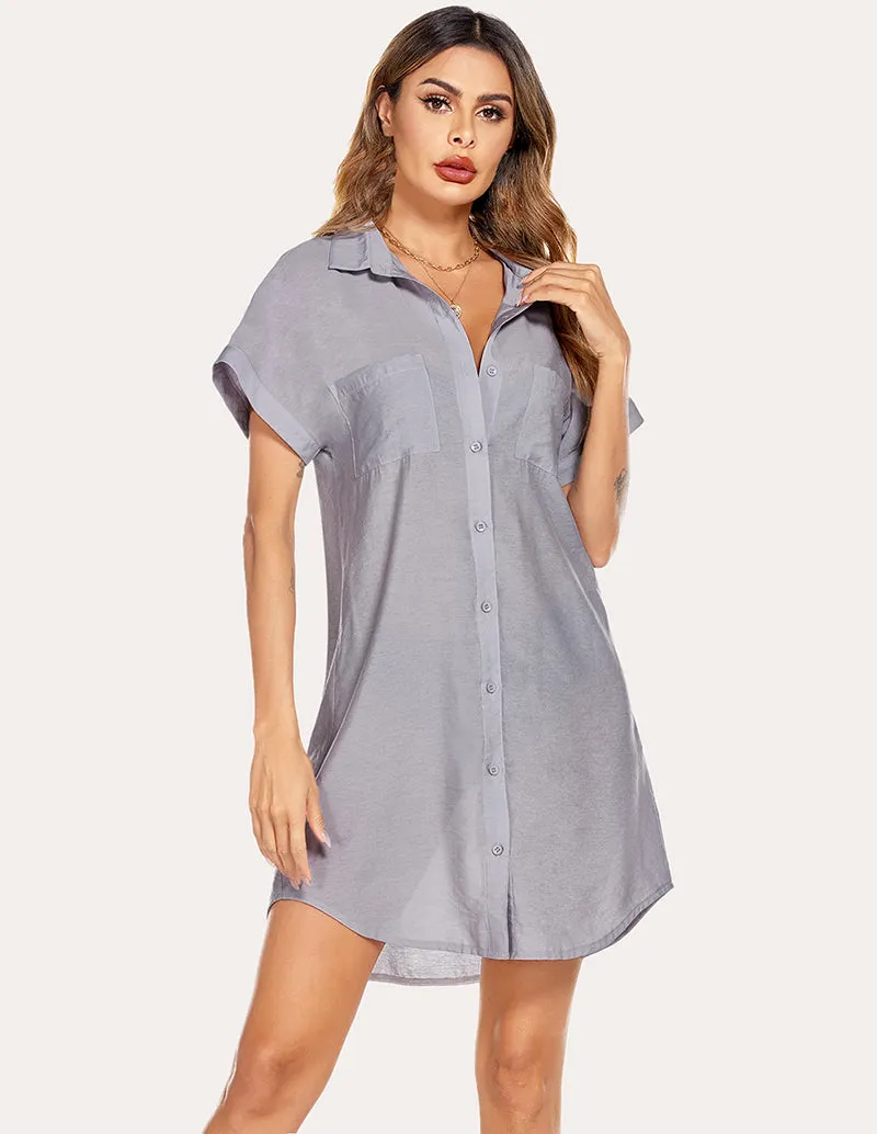 Ekouaer Shirt Dress (US Only)