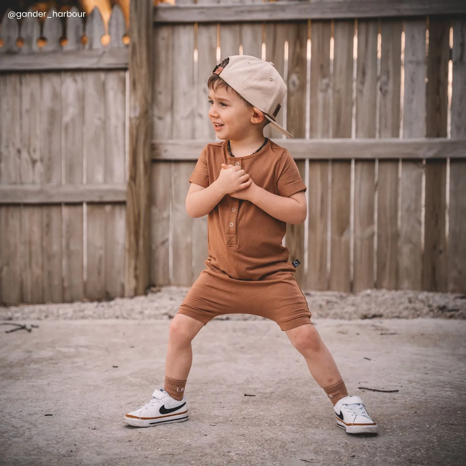 Essentials Rag Romper - 'Camel'