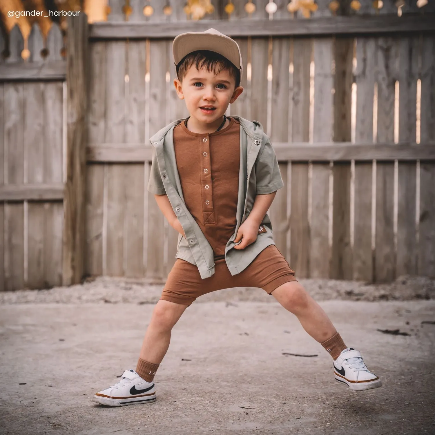 Essentials Rag Romper - 'Camel'