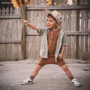 Essentials Rag Romper - 'Camel'