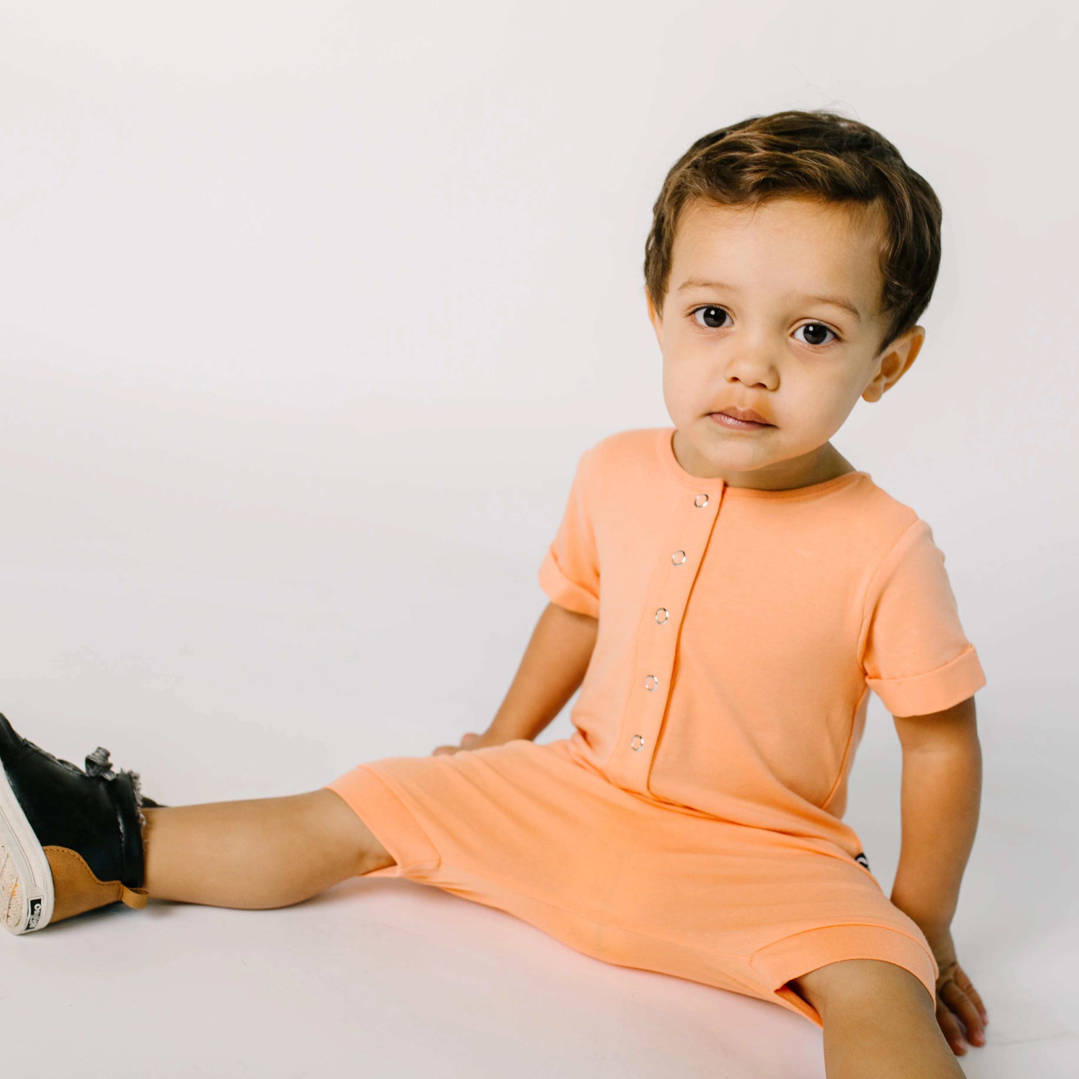 Essentials Rag Romper - 'Light Coral'