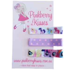 Everyday Non Slip Hair Clips - My Little Pony