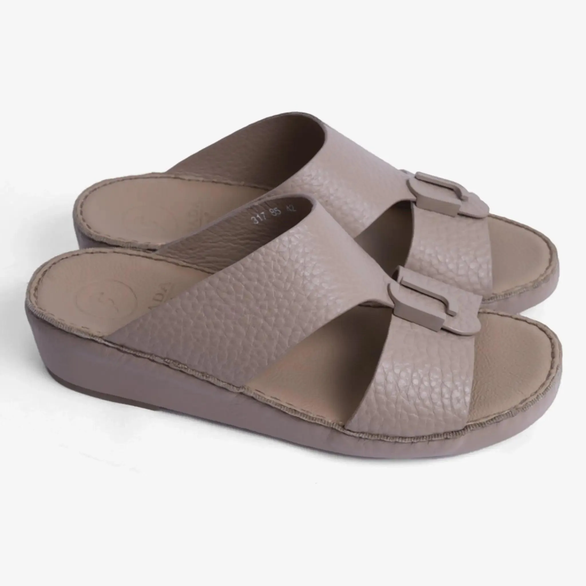 FARADA UNLINED HAMMERED ARABIC SANDALS DAVINCI SANTORINO
