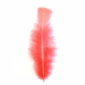 Flat Top Marabou Feather Pack 10 grams - Coral