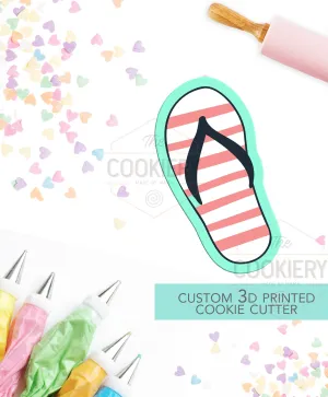 Flipflops Cookie Cutter - Sandals Summer Cookie Cutter - 3D Printed Cookie Cutter - TCK75104