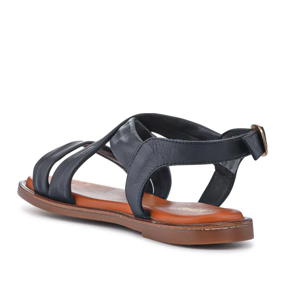 Haliwide Leather Wide-Fitting Sandals  - HALIWIDE / 327 490