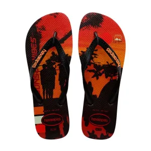 Havaianas Hype FlipFlops Black/Begonia Orange