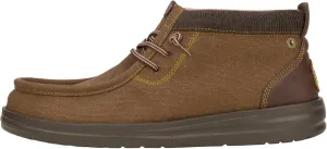 Hey Dude Wally Mid Gripr Workwear Dark Brown Size 11, Men's Boots, Men's Pull on Boots, Comfortable & Light-Weight