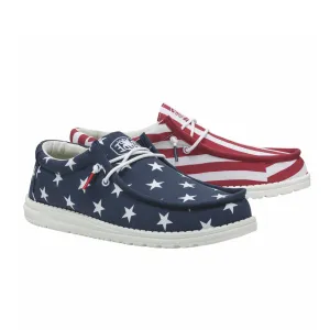 Hey Dude Wally Patriotic Slip On (Men) - Flag