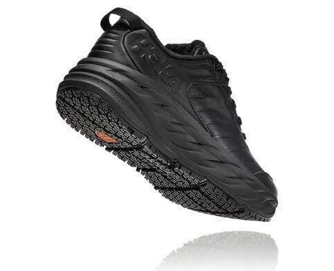 Hoka Women's Bondi Slip Resistant Shoes- Black