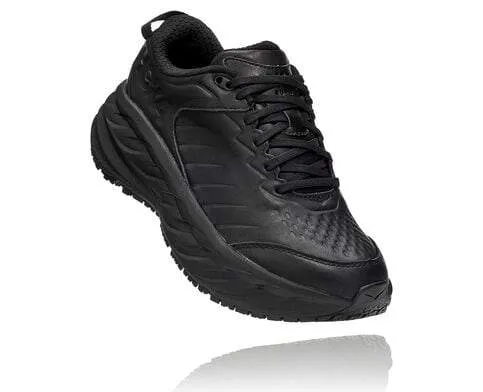 Hoka Women's Bondi Slip Resistant Shoes- Black