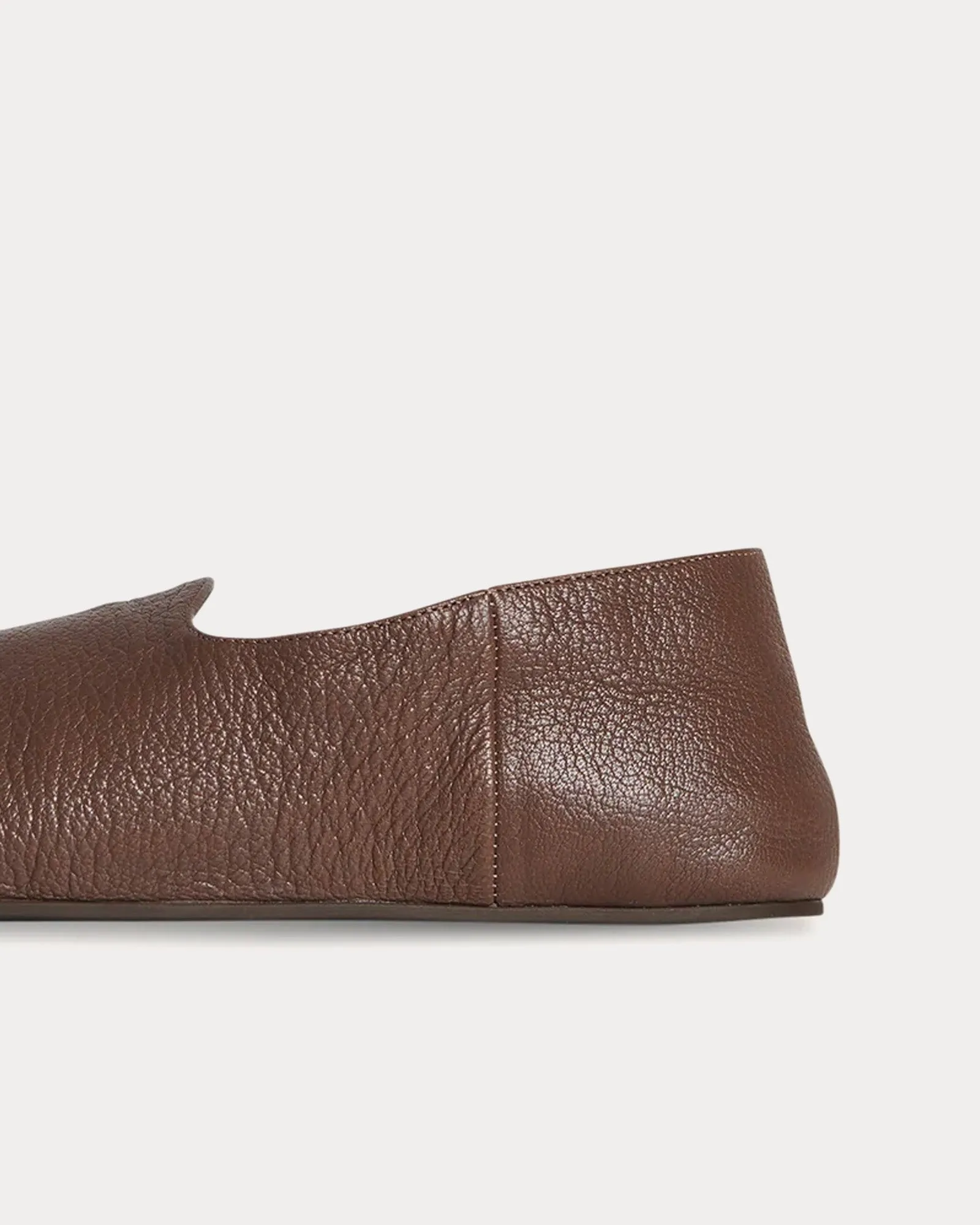 Hugh Leather Light Brown Slip Ons
