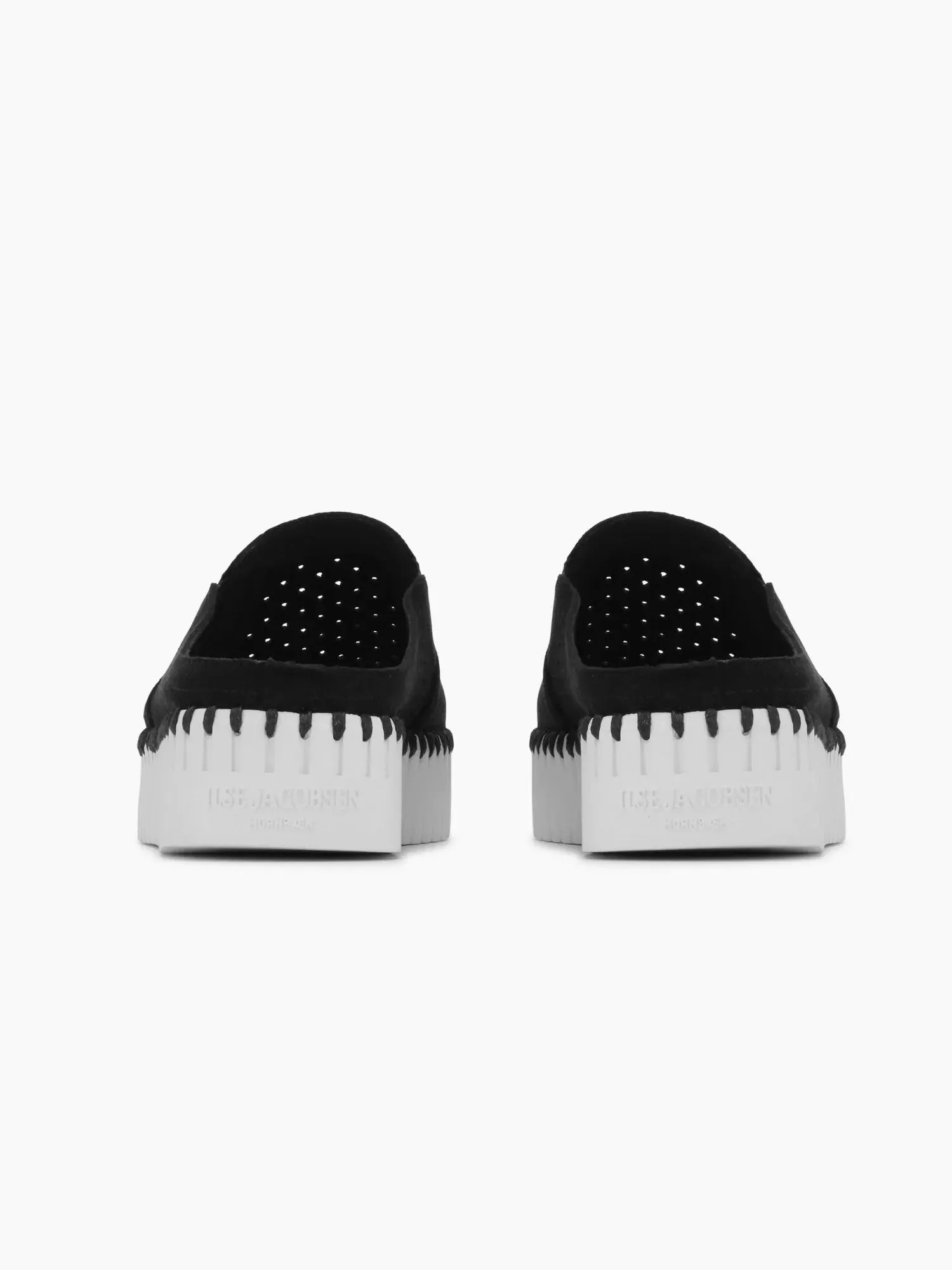 ILSE JACOBSEN BLACK TULIP PERFORATED PLATFORM SLIDER