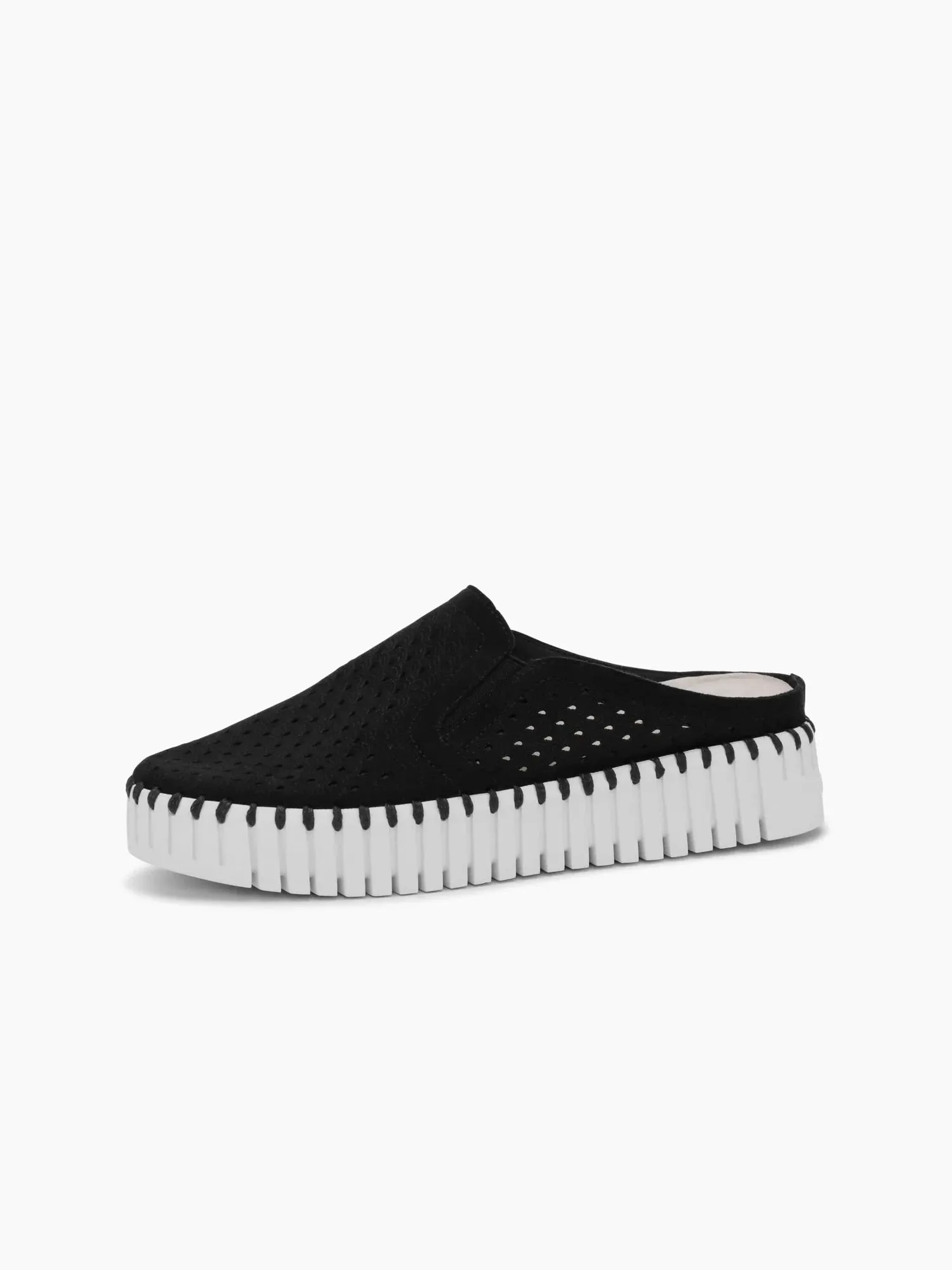 ILSE JACOBSEN BLACK TULIP PERFORATED PLATFORM SLIDER