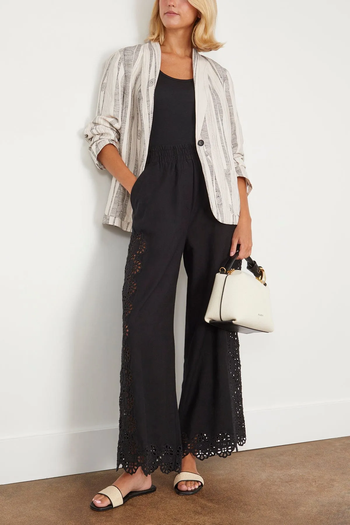 Jai Jacket in Dirty White Black Print