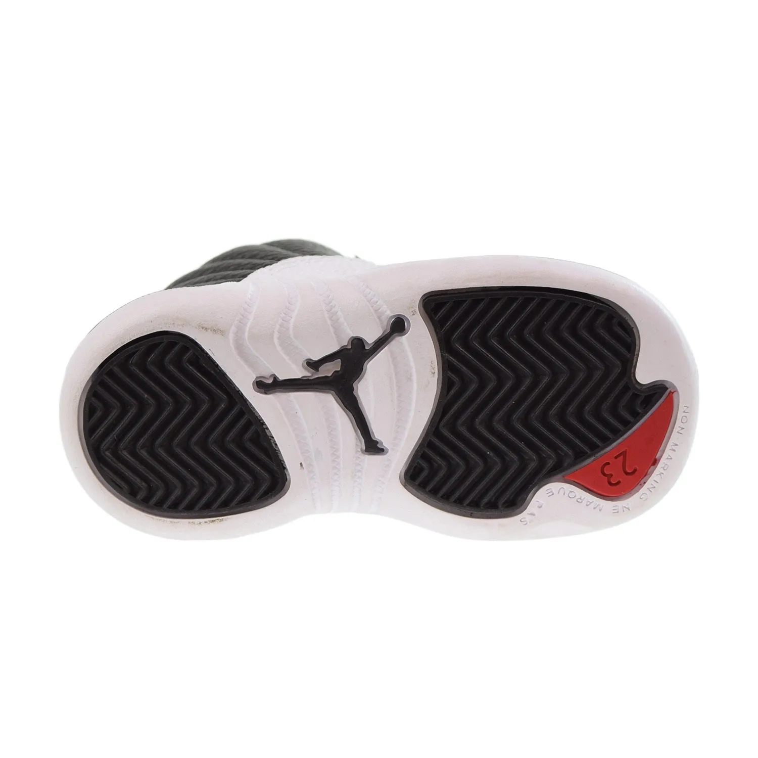 Jordan Retro 12 (TD) Toddlers Shoes Black-White-Varsity Red
